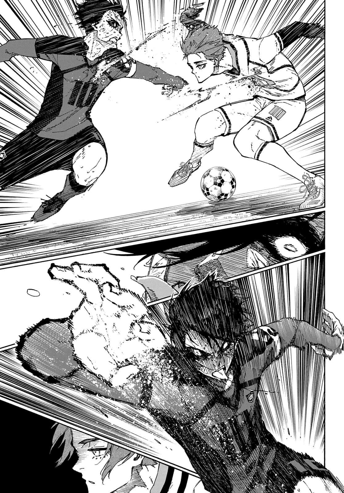 Blue Lock Manga, black and white manga style, soccer players, HD Phone Wallpaper