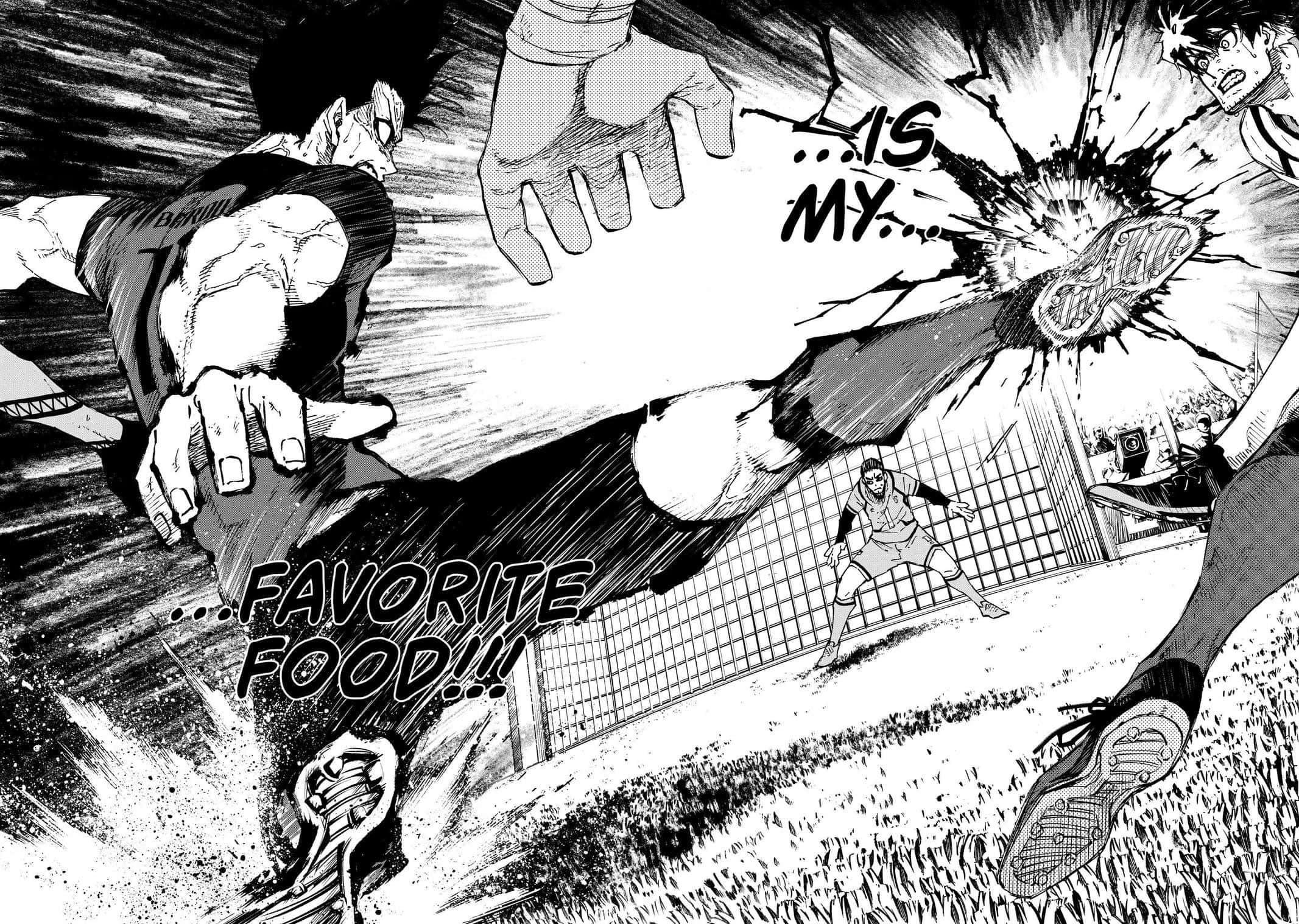 Blue Lock, manga panel, soccer player, Full HD Desktop Wallpaper