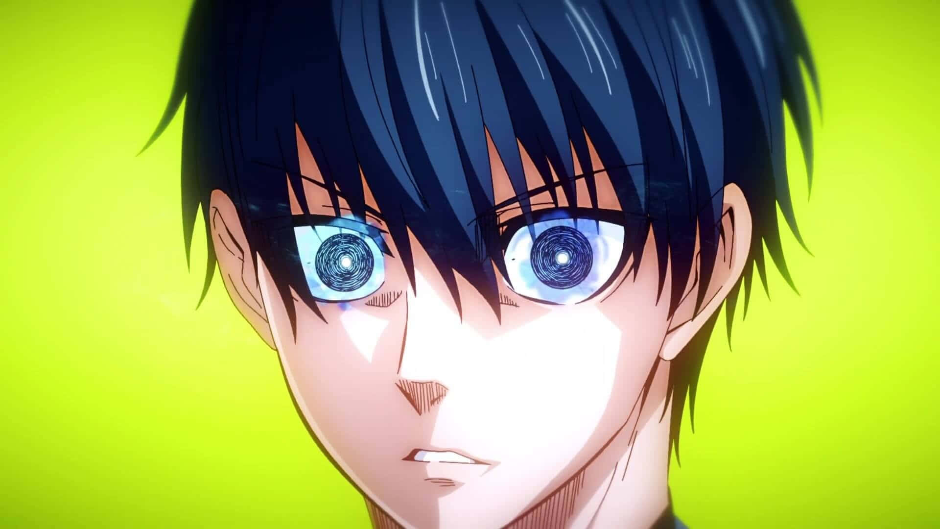 Blue Lock, anime boy, intense blue eyes, Full HD Desktop Wallpaper