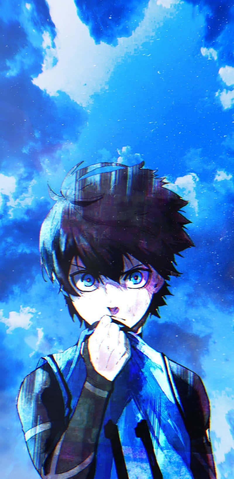 Blue Lock, anime character, blue eyes, HD Phone Wallpaper