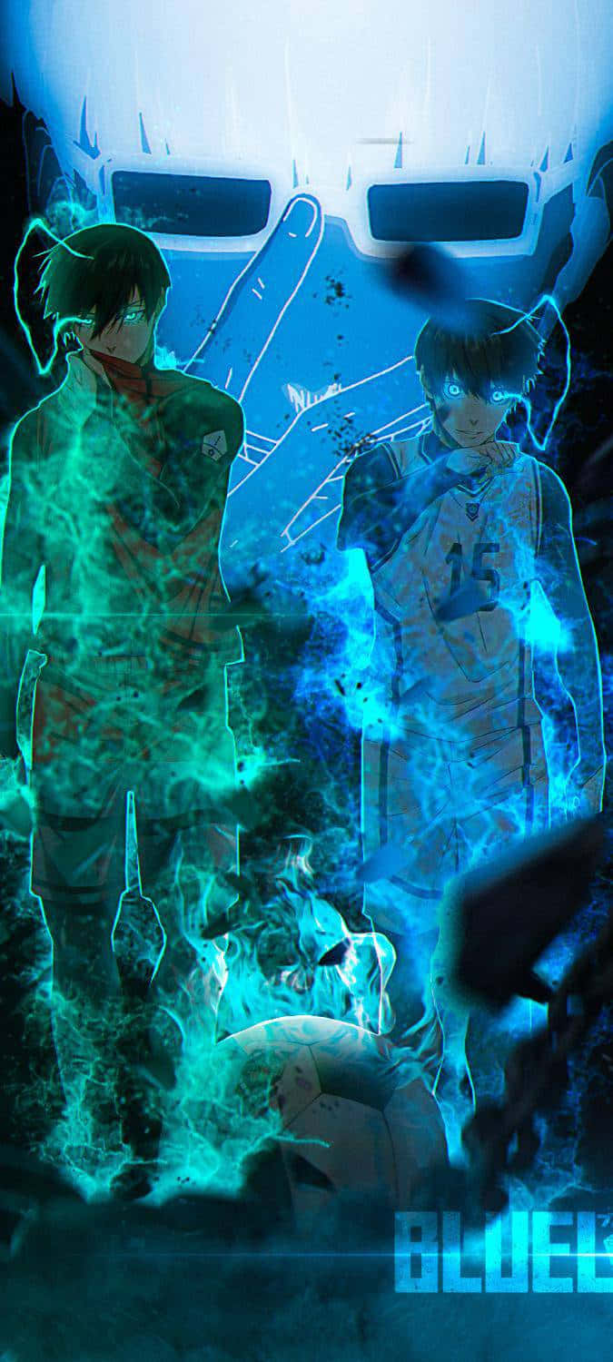 Blue Lock Anime Characters, electric blue, teal, HD Phone Wallpaper