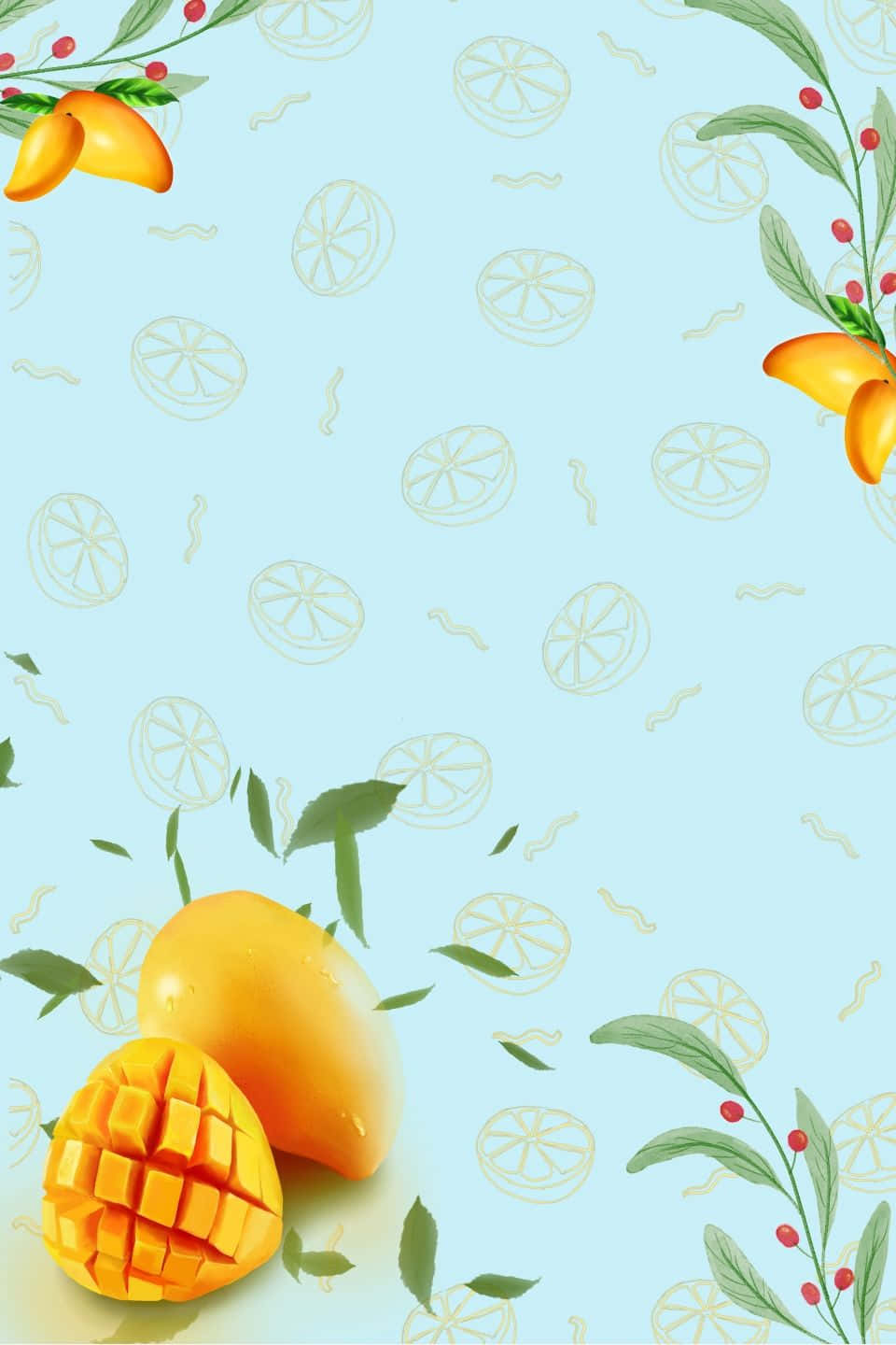 Blue Mango, 960 x 1440, mangoes, HD Phone Wallpaper