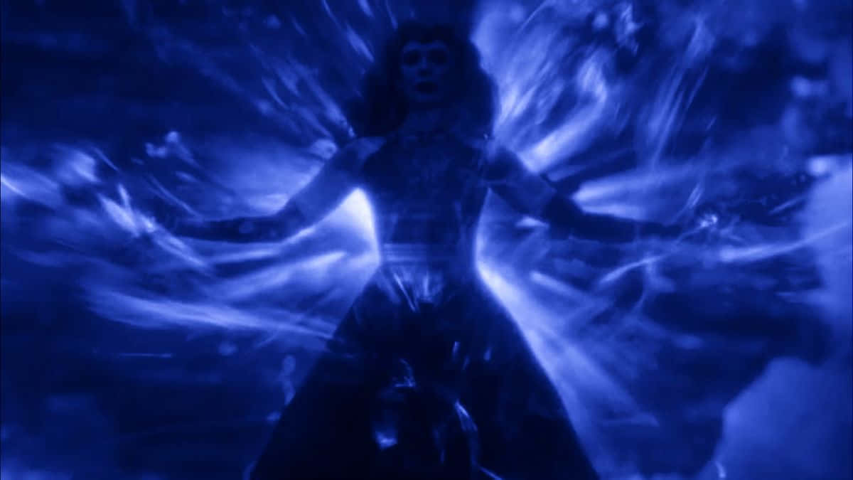 Blue Marvel, intense blue energy, dark, swirling cosmic environment, SD Desktop Wallpaper