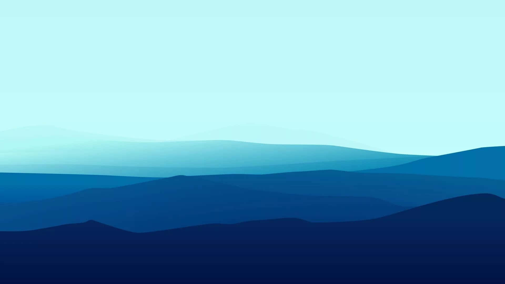 majestic mountain ridges, soft blue tones, pale sky, Full HD Desktop Wallpaper