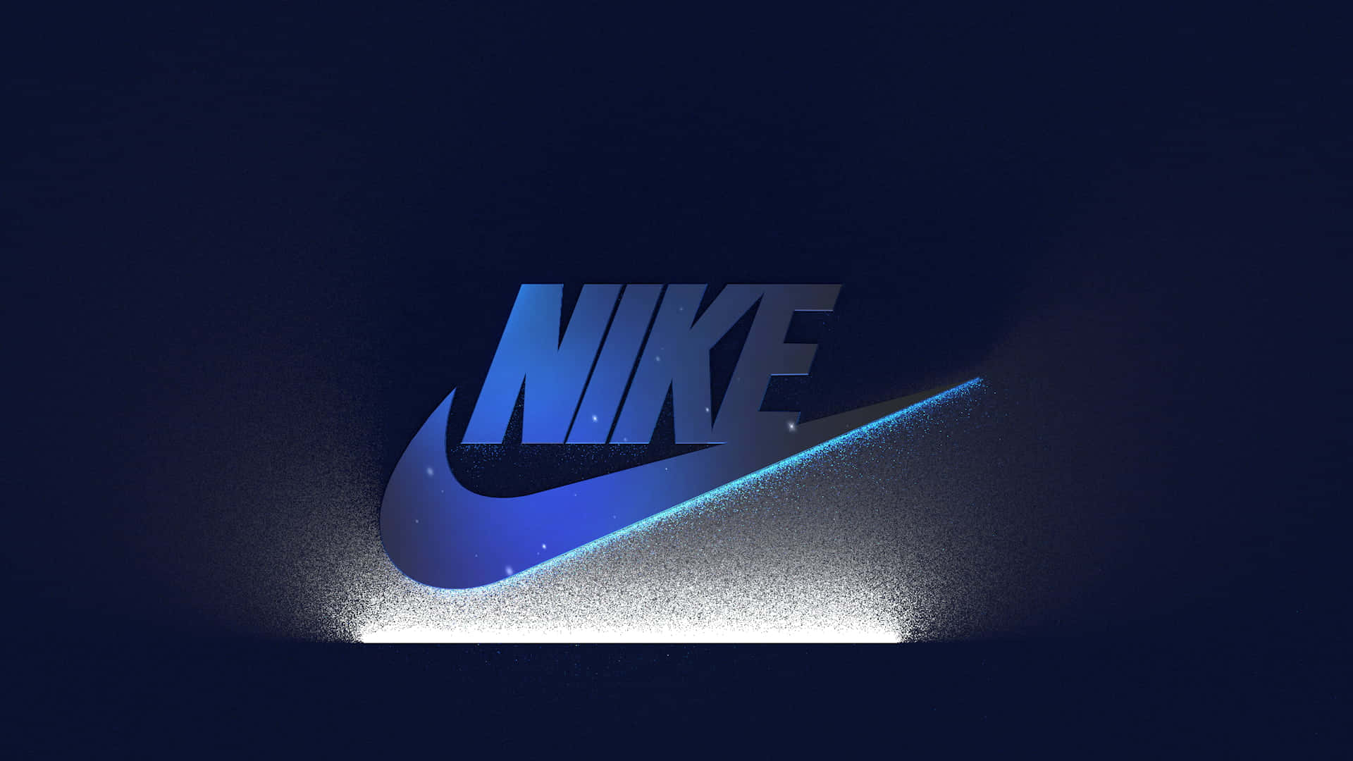Blue Nike, Nike logo, glowing blue, Full HD Desktop Wallpaper