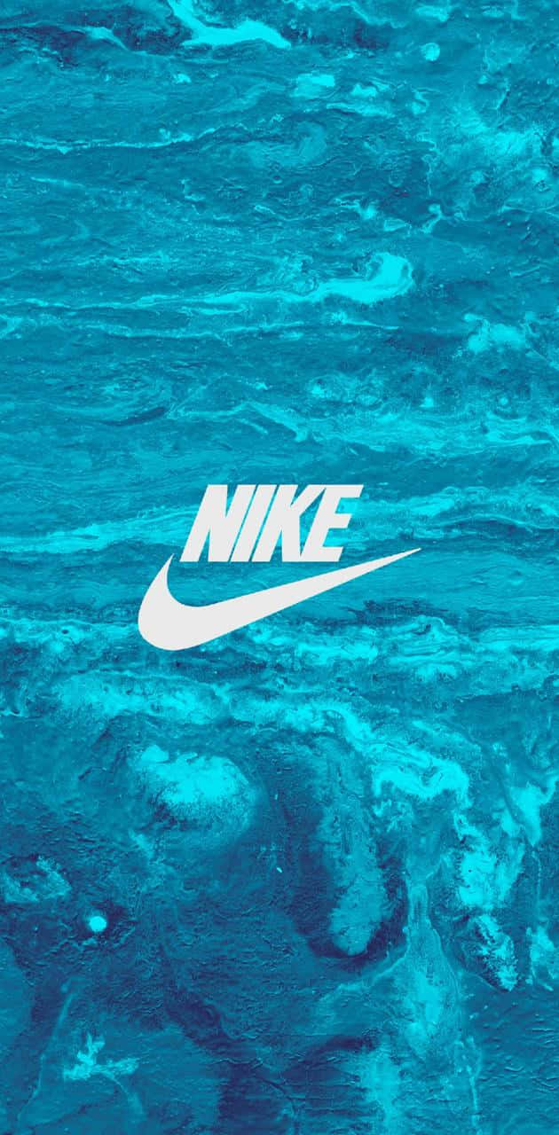 Blue Nike, Nike, white Nike logo, HD Phone Wallpaper