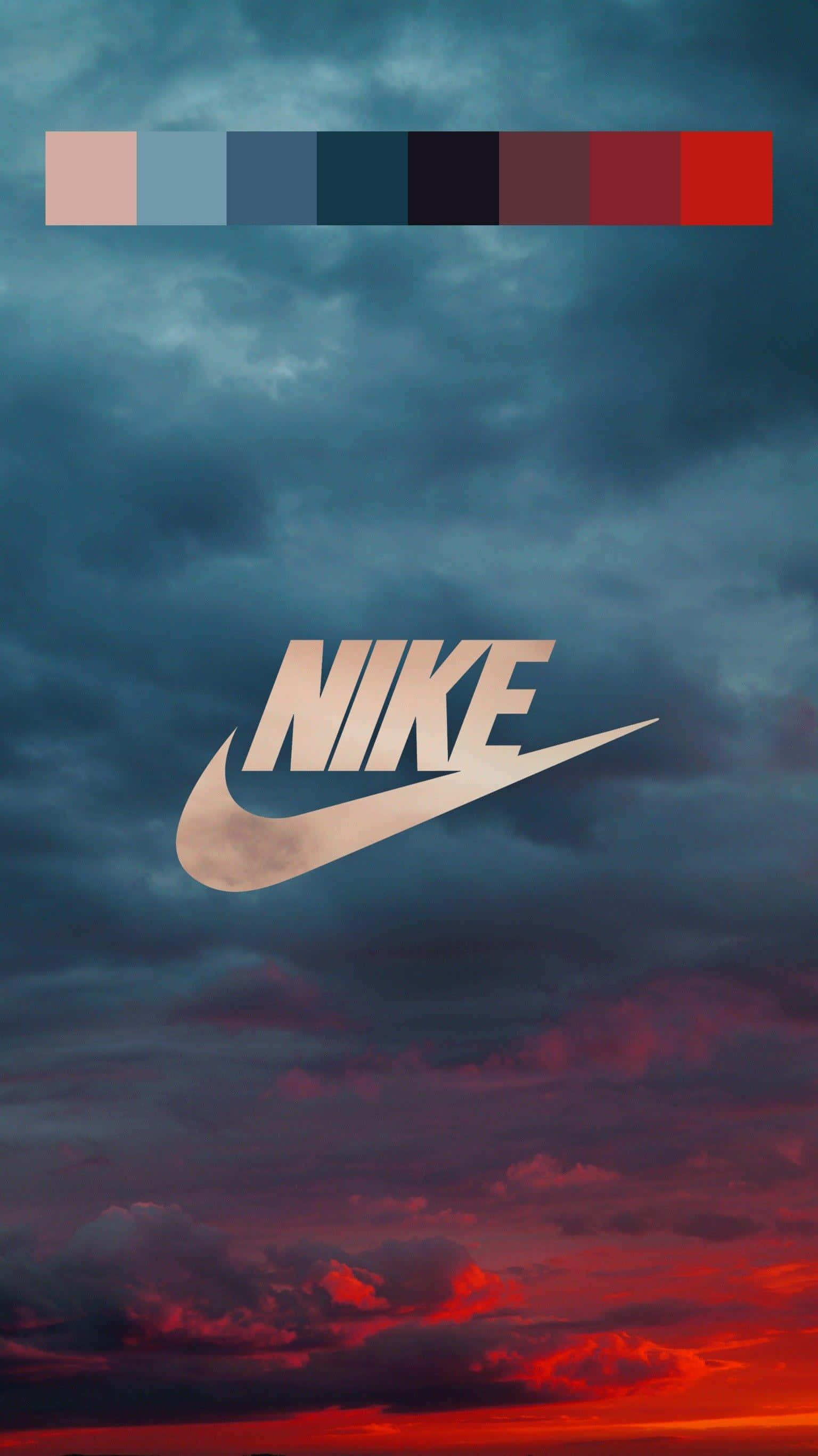 Blue Nike, Nike logo, white background, 2K Phone Wallpaper