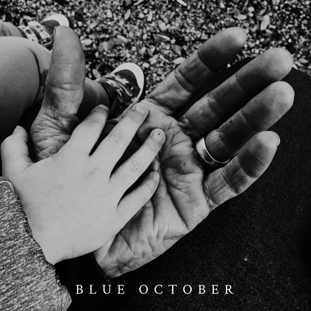 Blue October, black and white, weathered hand, SD Desktop Wallpaper