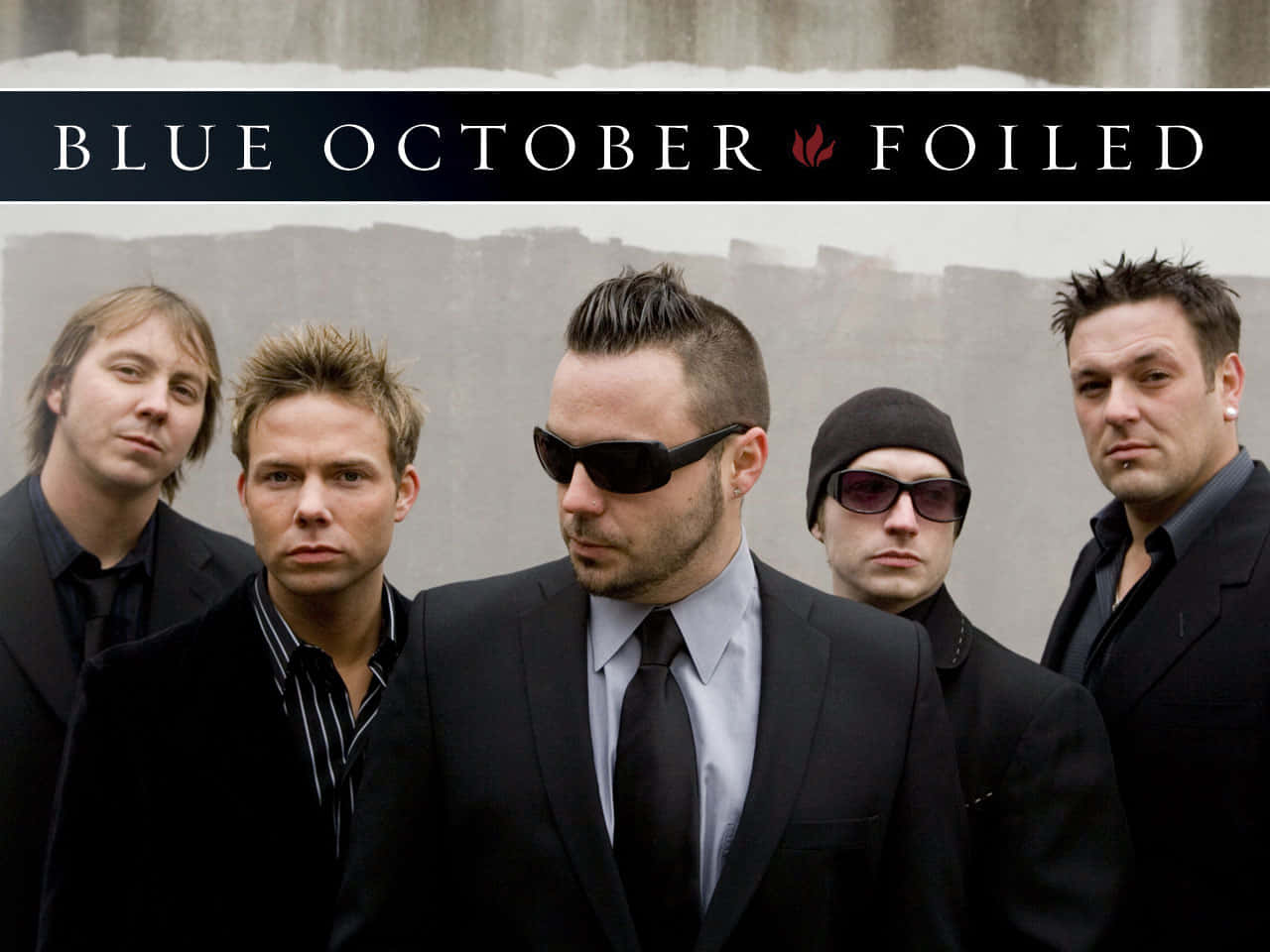 Blue October, dark suits, sunglasses, HD Desktop Wallpaper