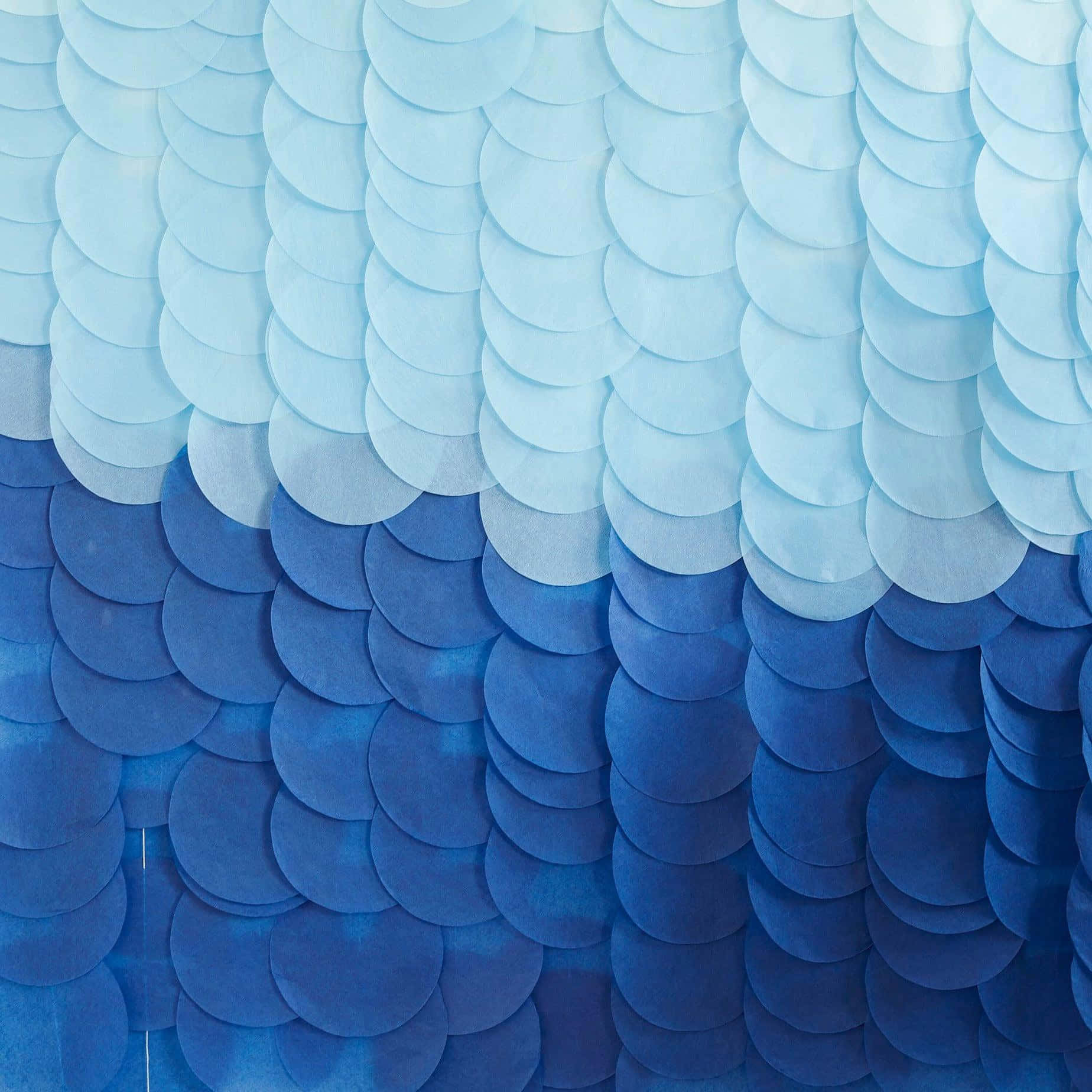 Blue Ombre, scale pattern, blue circular scales, HD Desktop Wallpaper