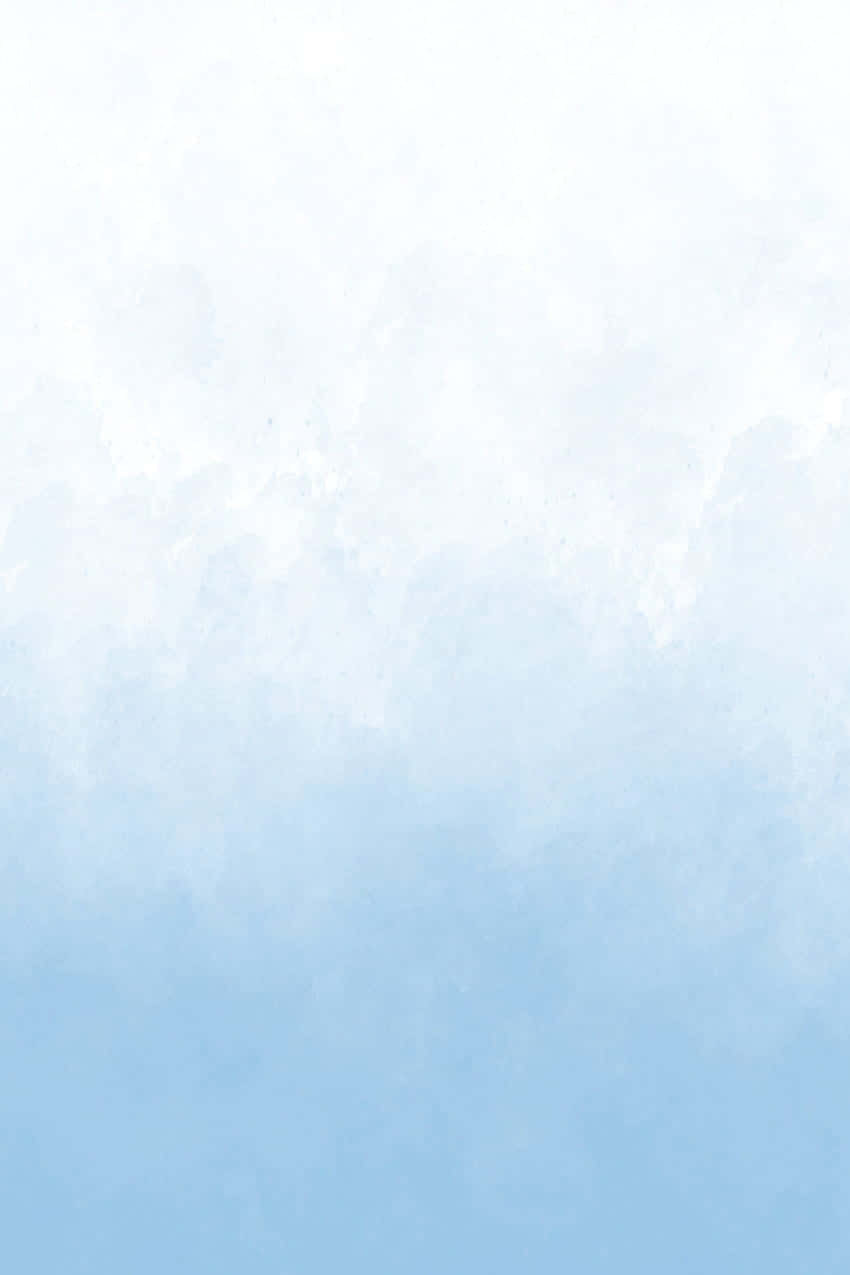 Blue Ombre, white to light blue, watercolor texture, SD Phone Wallpaper