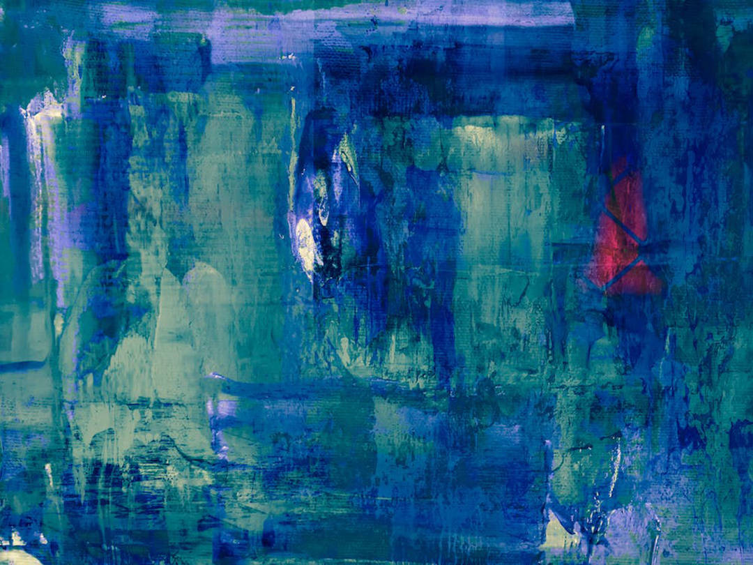 abstract brush strokes, deep blues, teals, SD Desktop Wallpaper