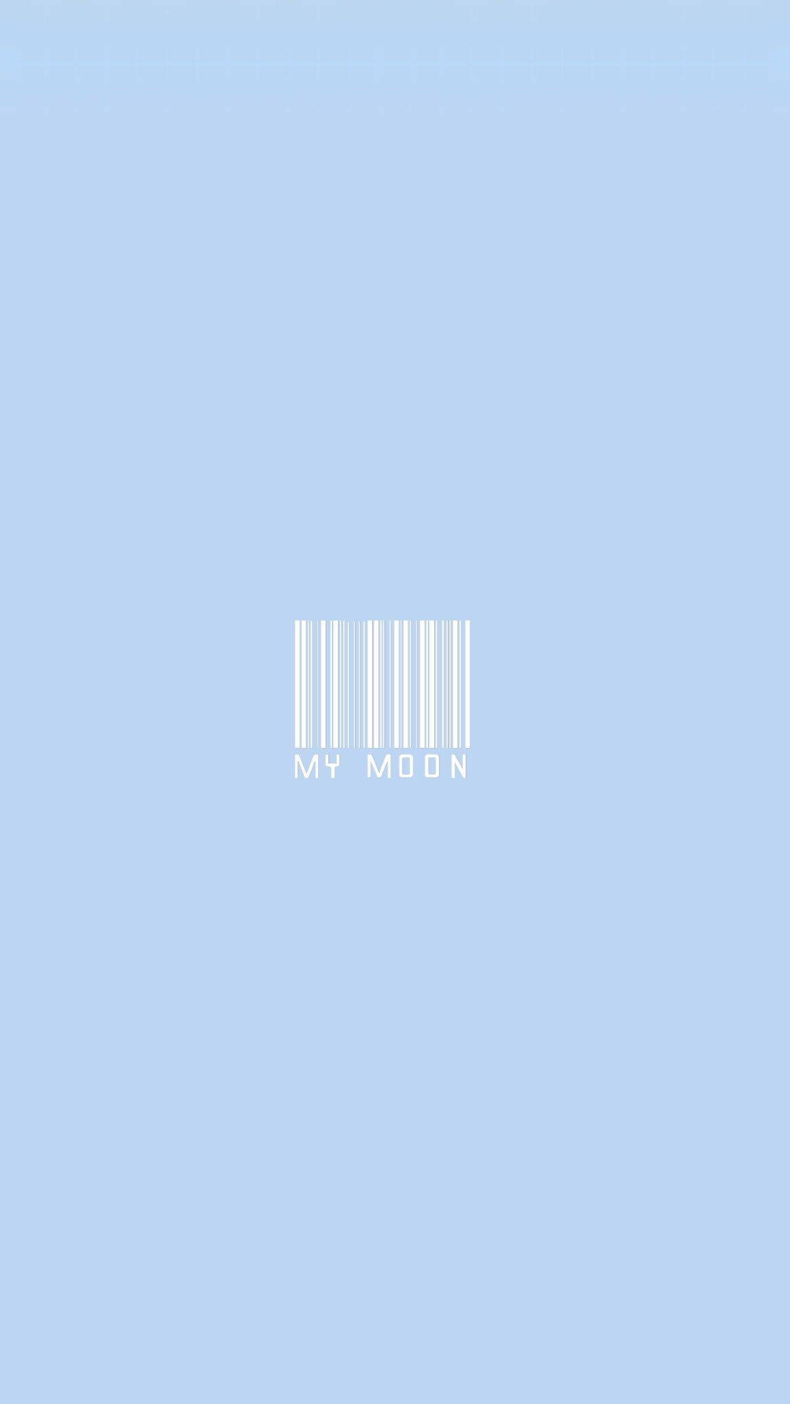Blue Pastel Aesthetic, light blue, white barcode, Full HD Phone Wallpaper