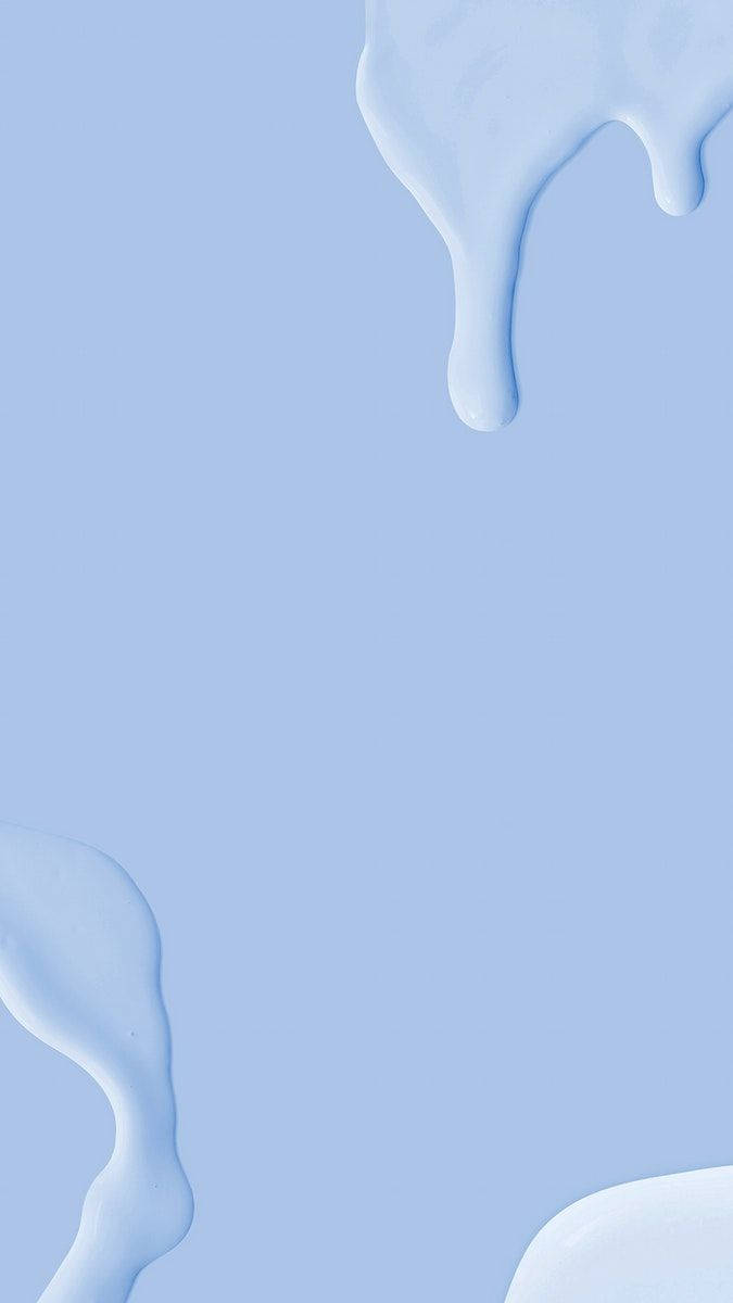 Blue Pastel Aesthetic, soft blue paint, dripping paint, SD Phone Wallpaper