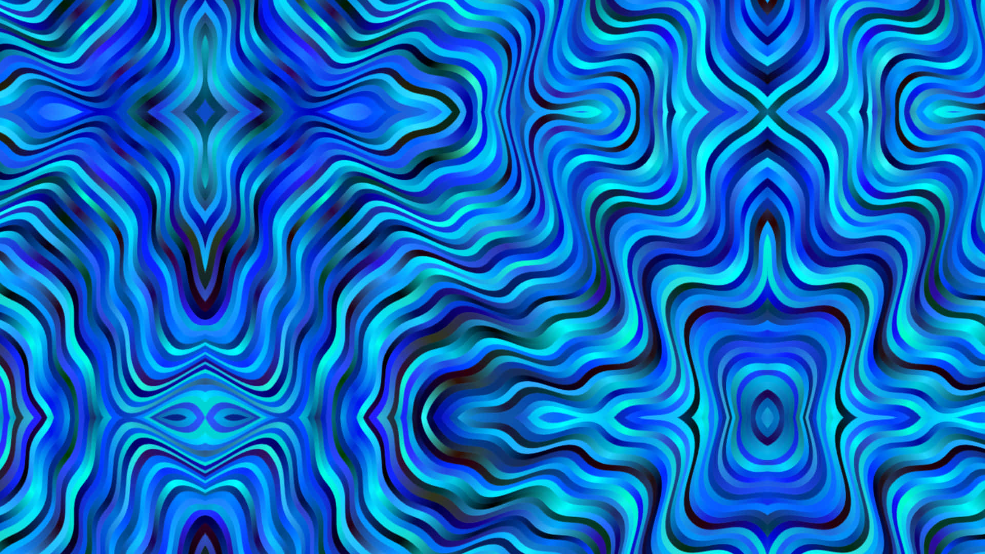 blue, black, swirl pattern, Full HD Desktop Wallpaper