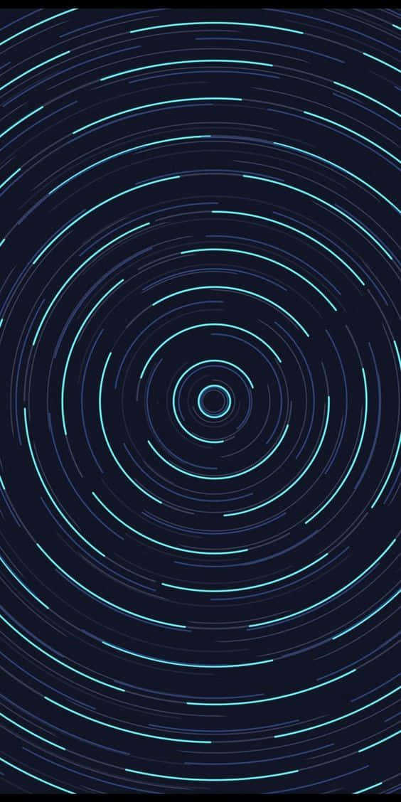 dark blue pattern, concentric blue light trails, deep navy background, SD Phone Wallpaper