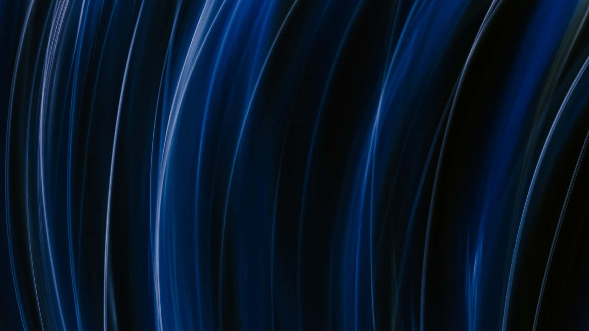 blue abstract wave pattern, vibrant electric blue, deep black background, Full HD Desktop Wallpaper