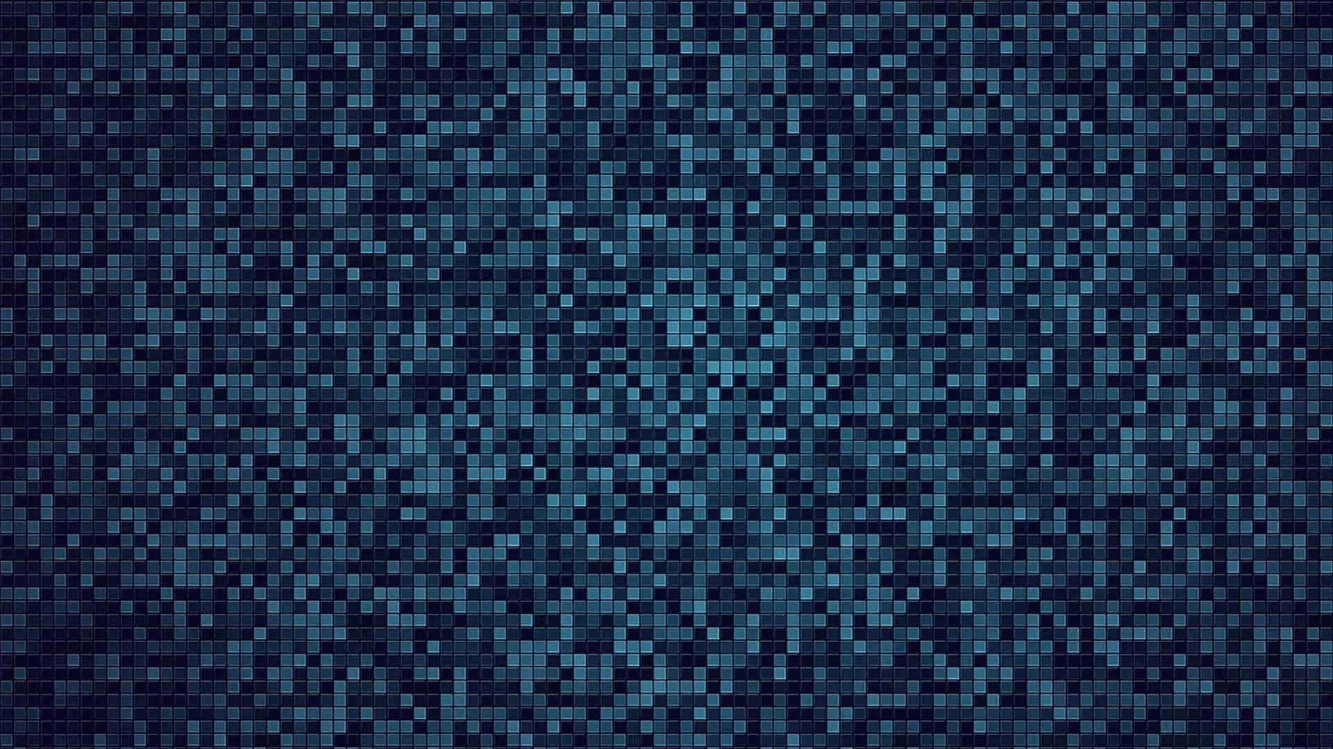 blue digital pixel pattern, digital mosaic pattern, varying blue squares, Full HD Desktop Wallpaper