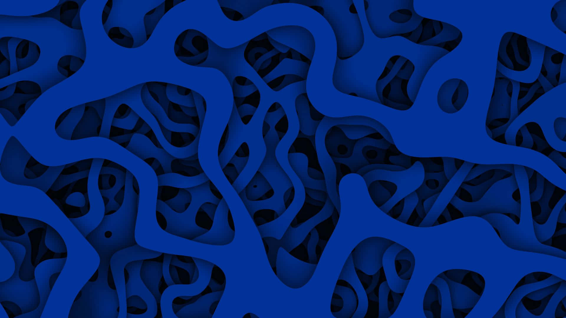 Blue PC, Abstract Squiggly Patterns, blue, Full HD Desktop Wallpaper