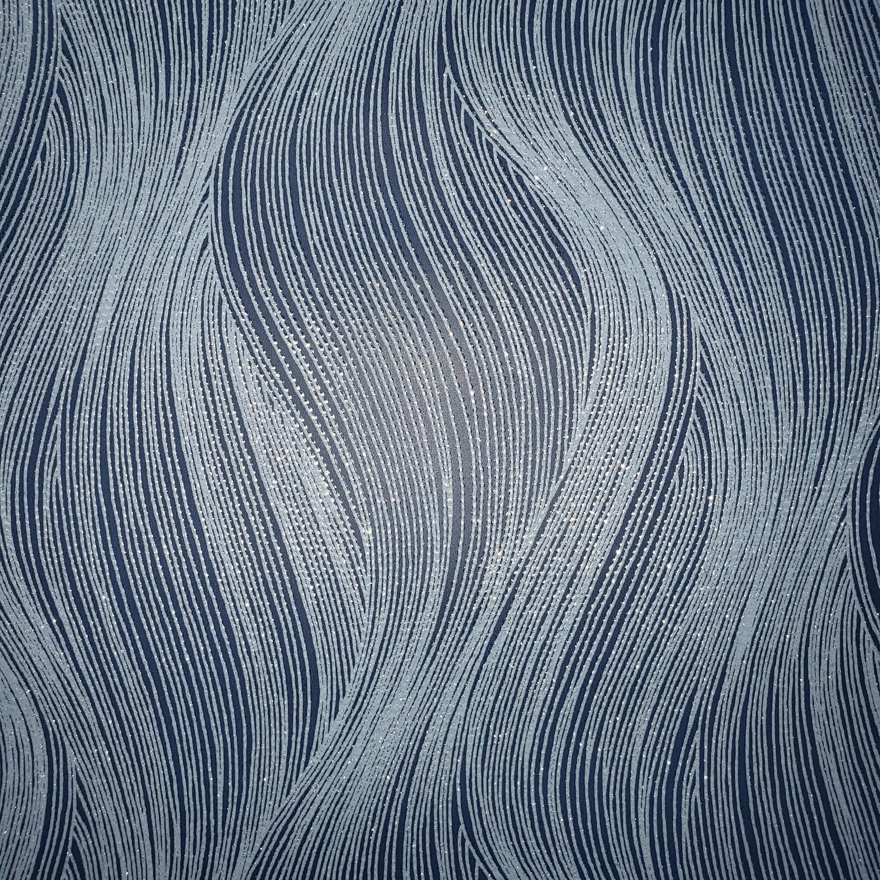 blue, silver, wavy, 2K Desktop Wallpaper