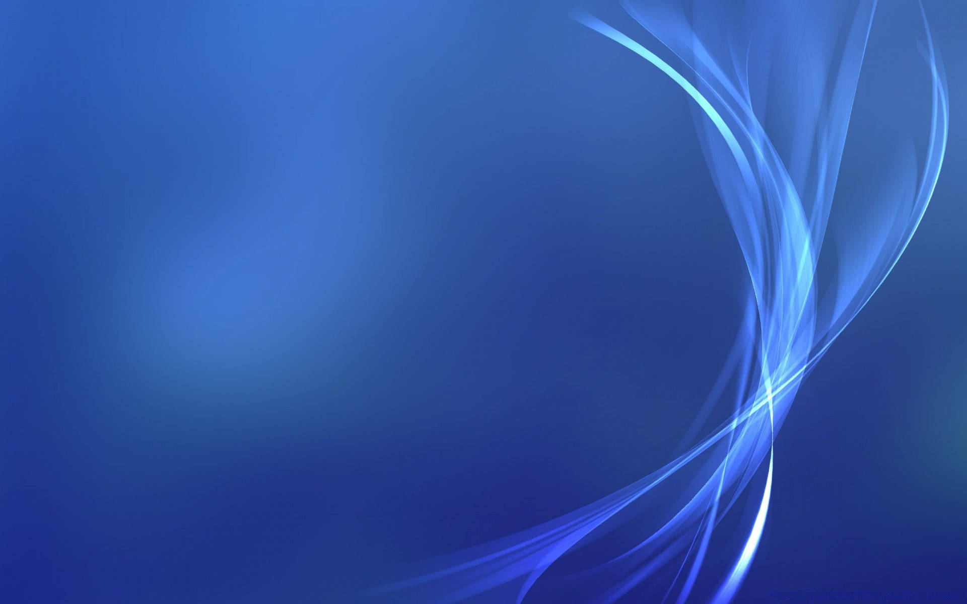 dark blue background, plasma light, flowing blue light ribbons, Full HD Desktop Wallpaper