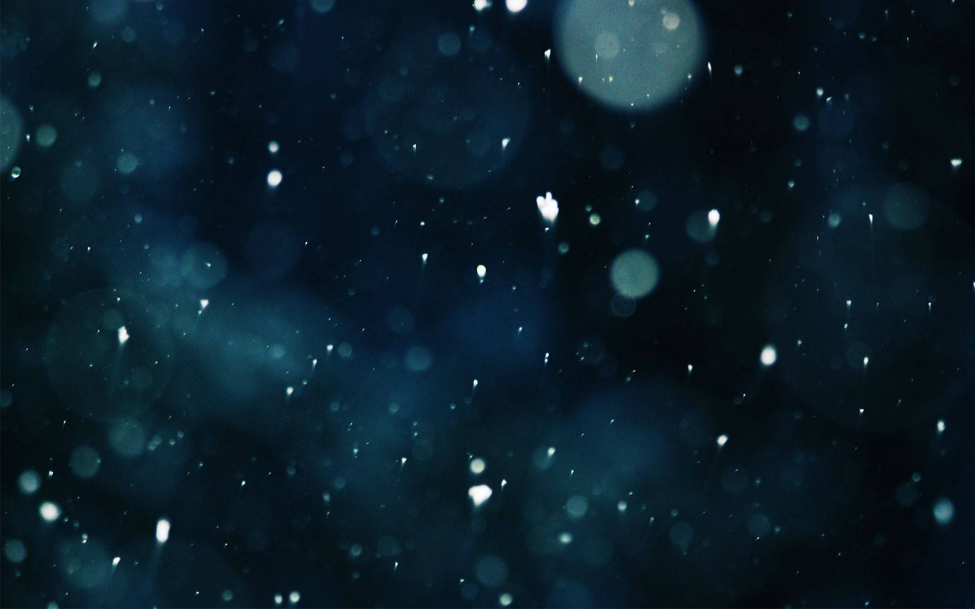 Particles Blue Aesthetic PC, dark blue, glowing bokeh lights, Full HD Desktop Wallpaper