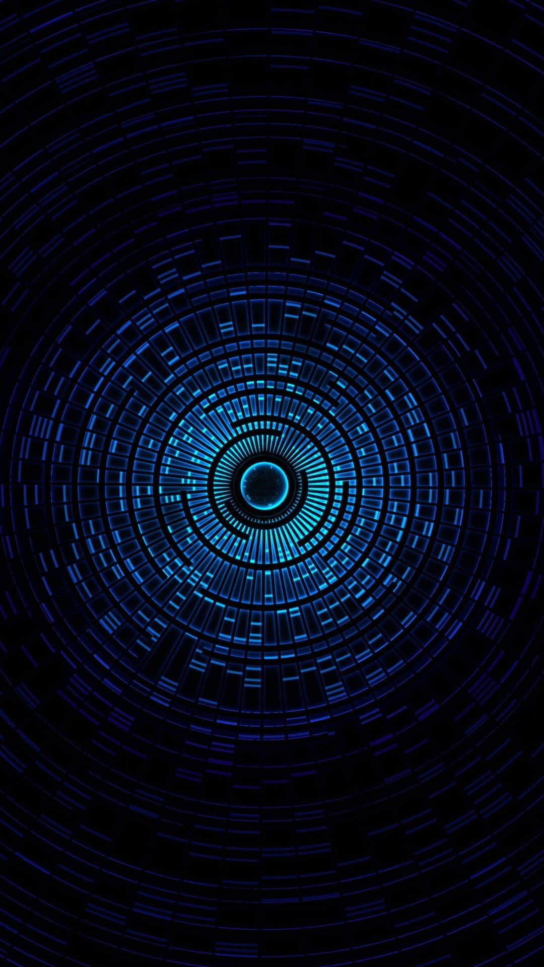 Blue Phone, glowing blue lines, black void, Full HD Phone Wallpaper