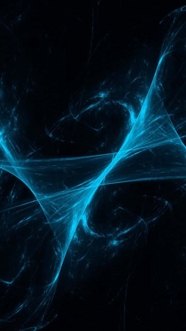 Blue Phone, cyan, black void, HD Phone Wallpaper