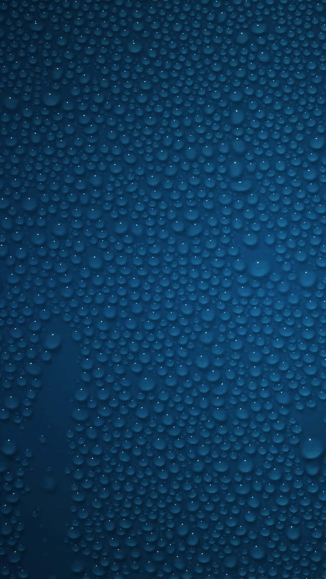 blue phone, deep blue surface, glistening water droplets, Full HD Phone Wallpaper
