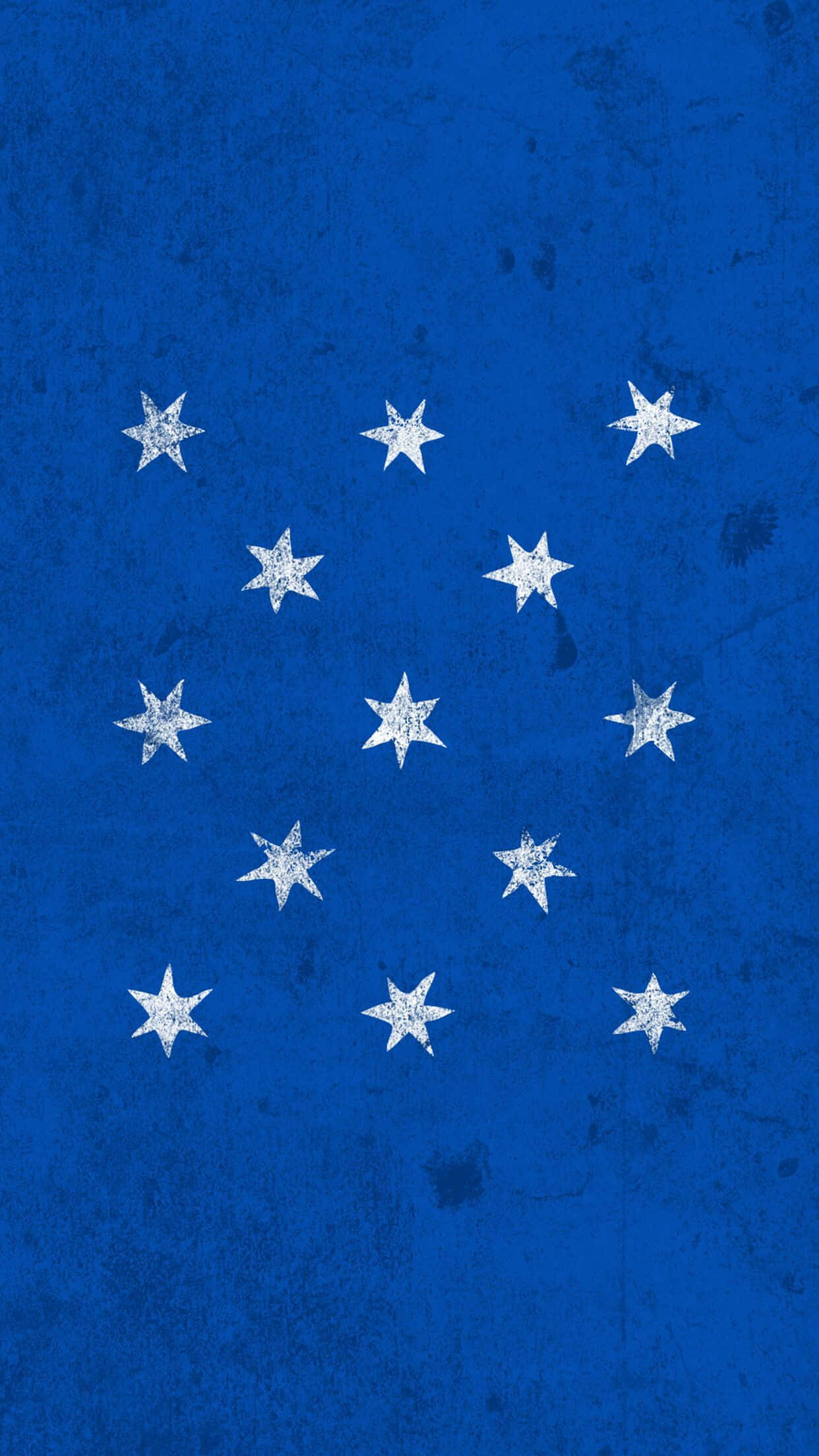 Blue Phone, deep blue, white stars, Full HD Phone Wallpaper