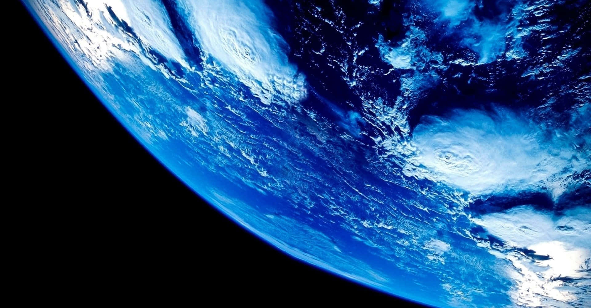 Blue Planet, Earth, swirling blue oceans, Full HD Desktop Wallpaper