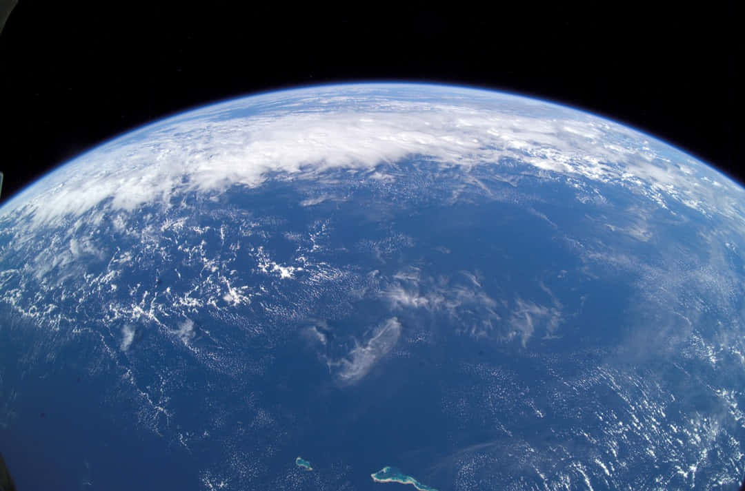 Blue Planet, Earth, swirling white clouds, SD Desktop Wallpaper