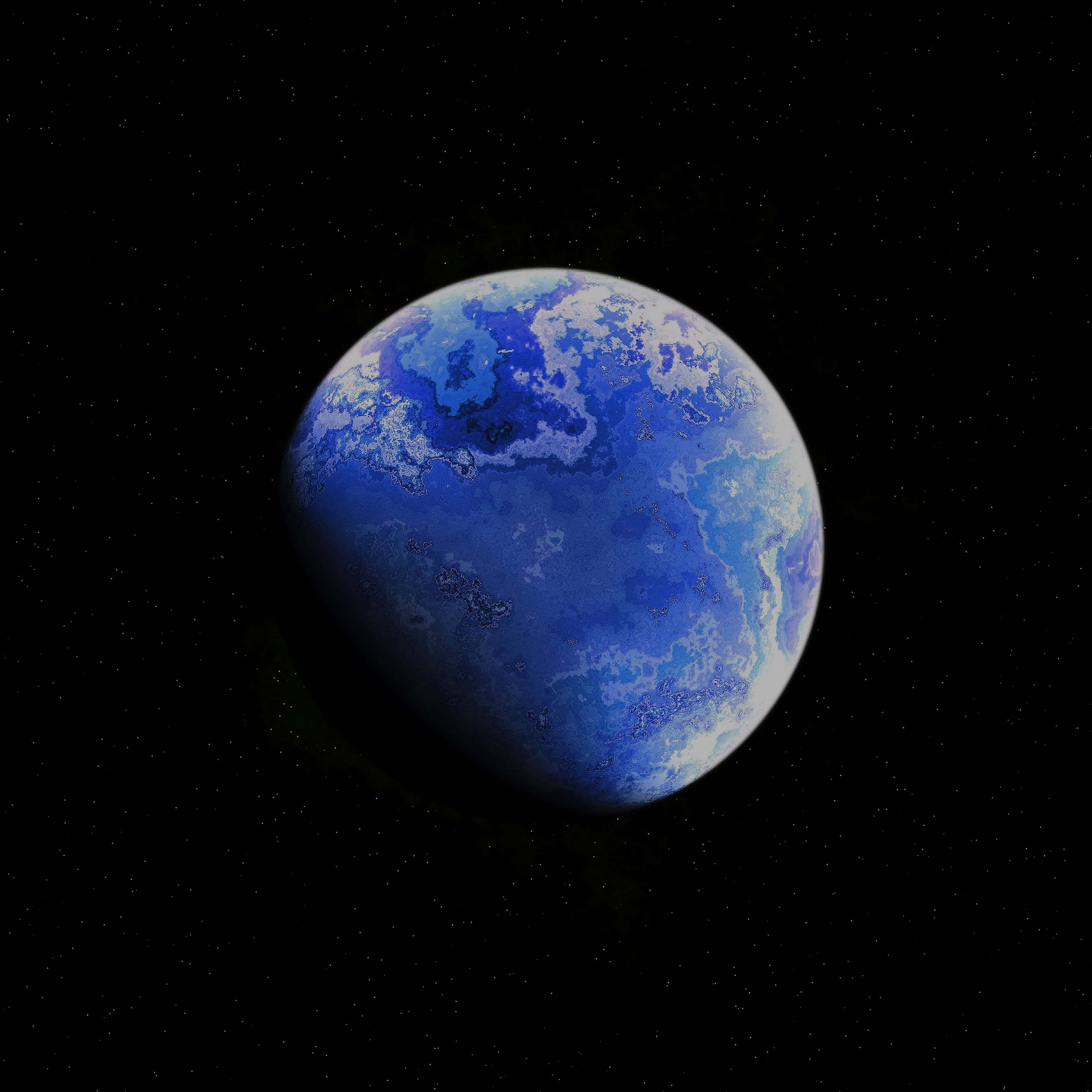 Blue Planet 4000, 4000 wallpaper, vibrant blue planet, 4K Desktop Wallpaper