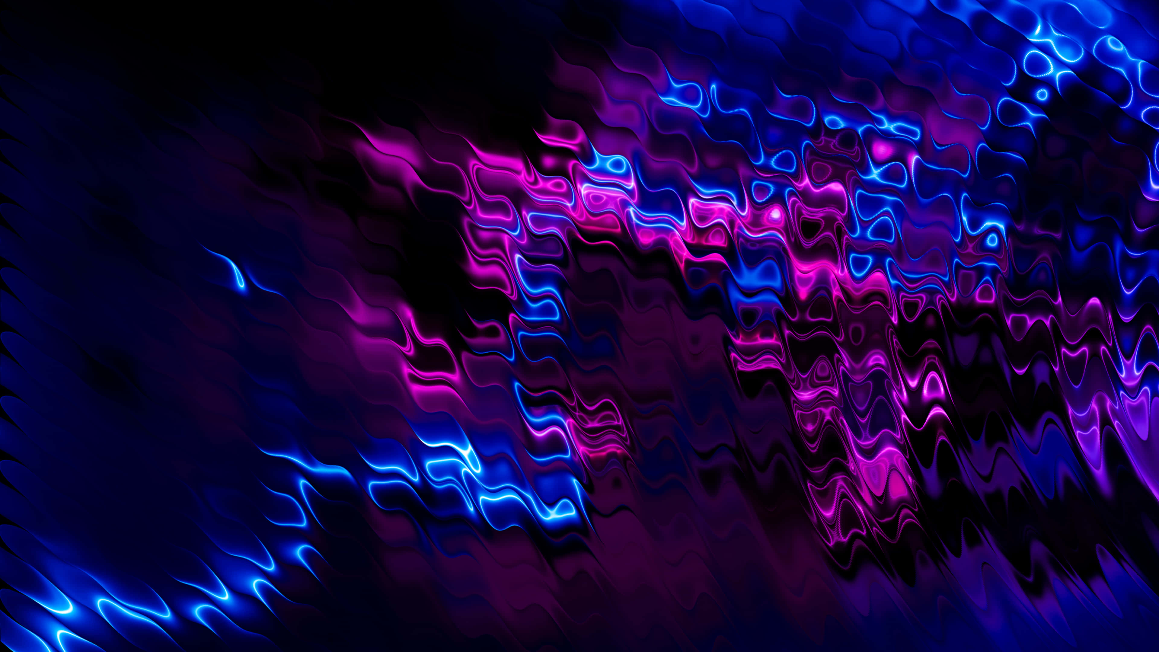 Blue Purple Desktop, neon blue, magenta, 4K Desktop Wallpaper