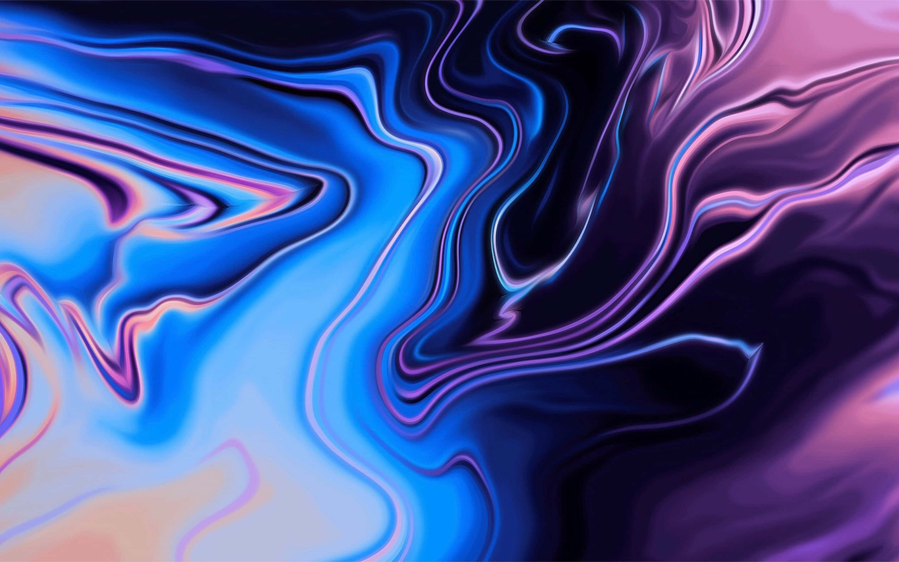 Blue Purple Desktop, marble design, electric blue, 2K Desktop Wallpaper