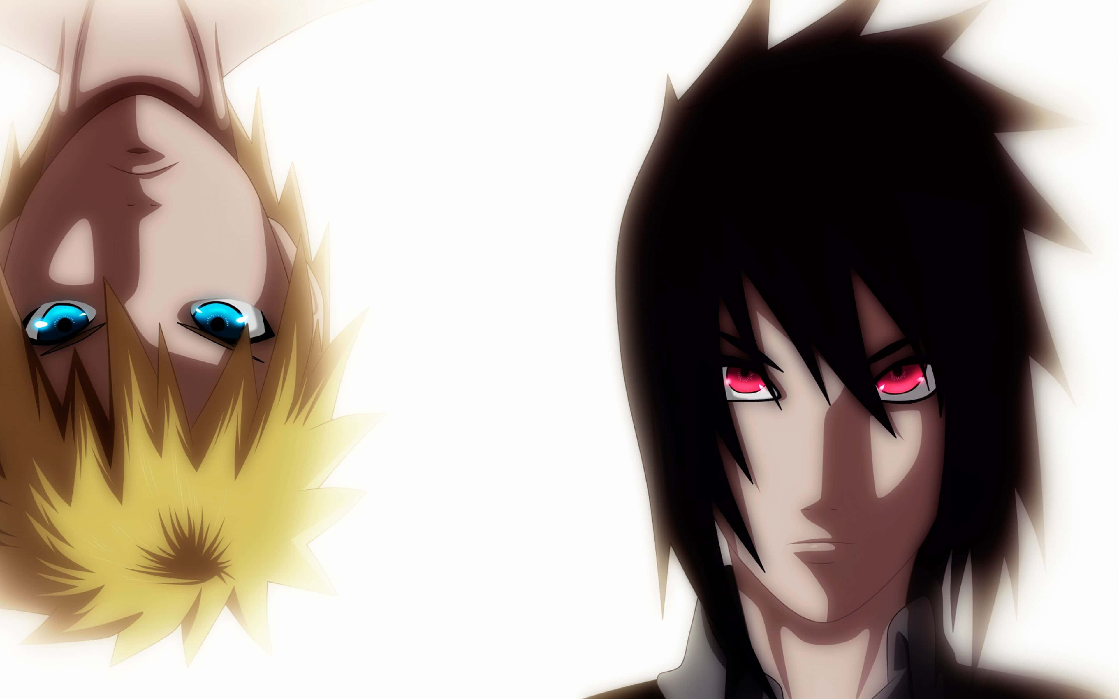 Blue Sasuke, anime characters, intense eyes, 4K Desktop Wallpaper