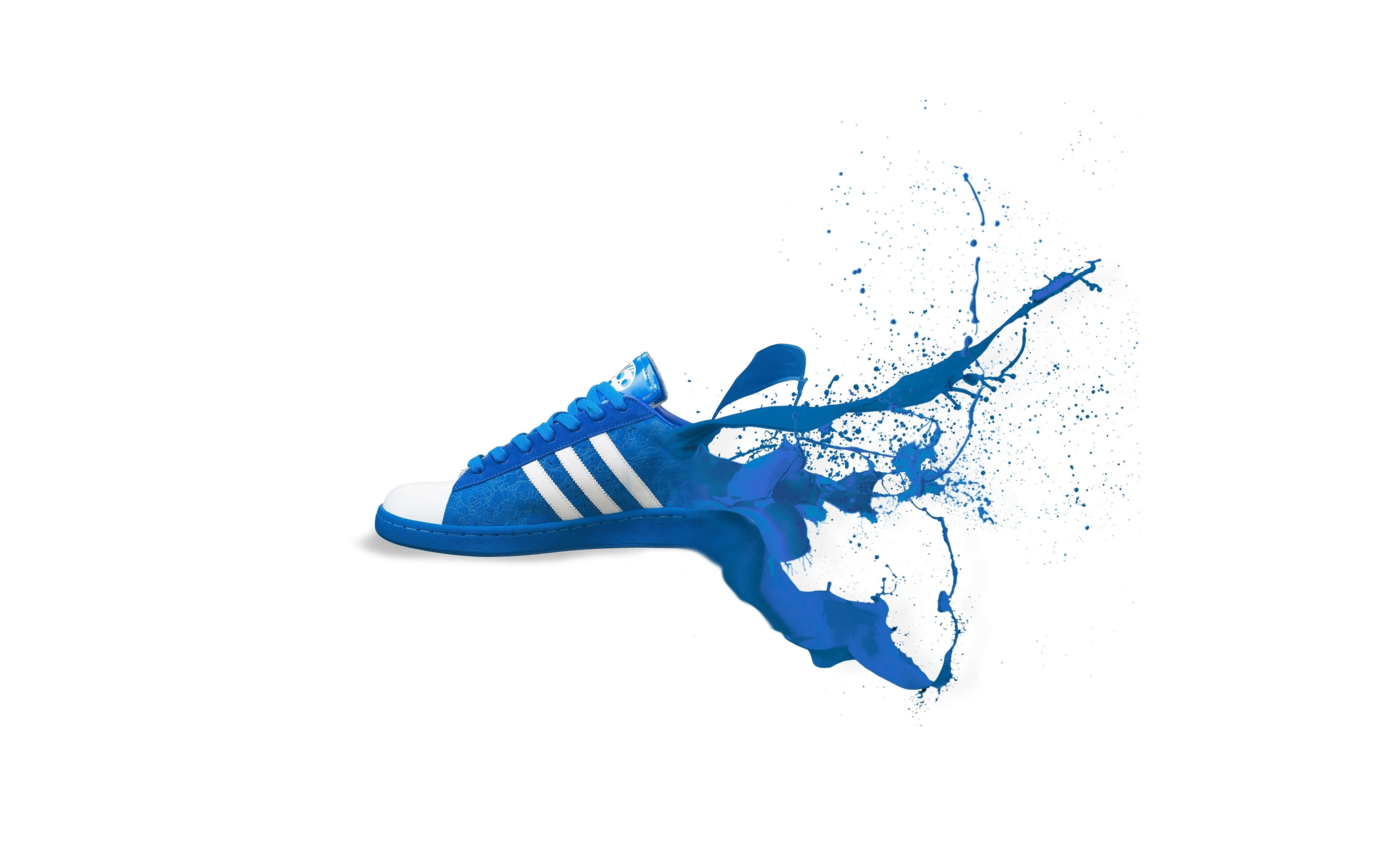 adidas, blue, sneaker, 4K Desktop Wallpaper