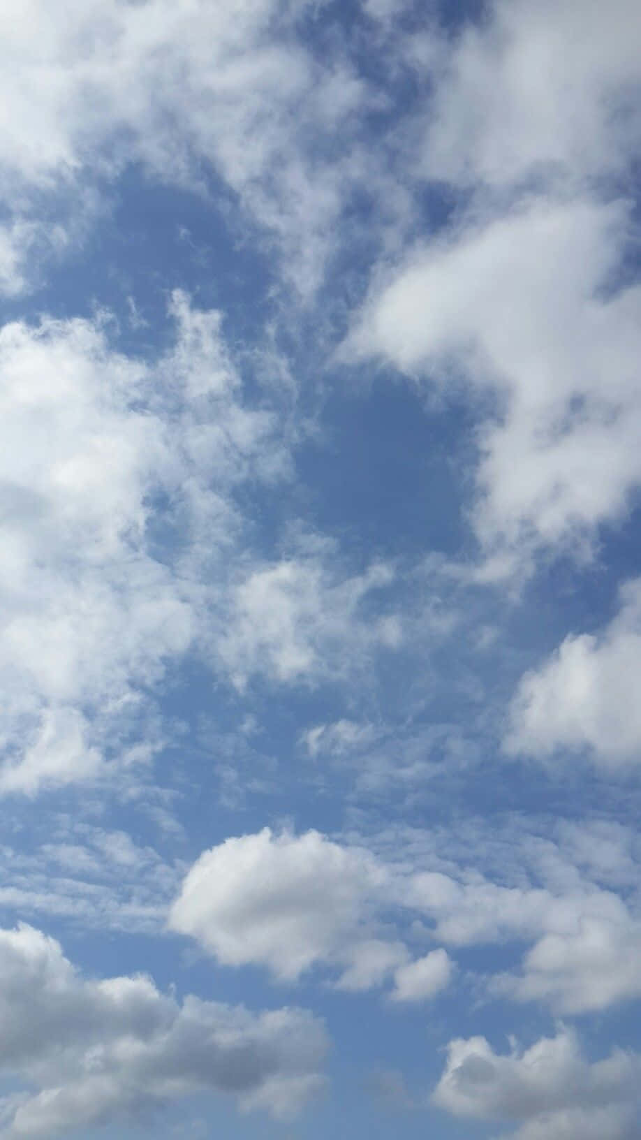 blue sky, fluffy white clouds, clear blue sky, HD Phone Wallpaper