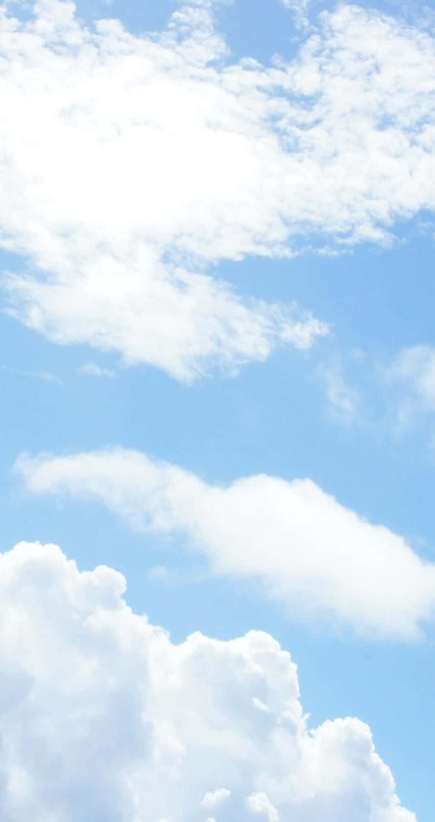 blue sky, fluffy white clouds, lazily overhead, HD Phone Wallpaper