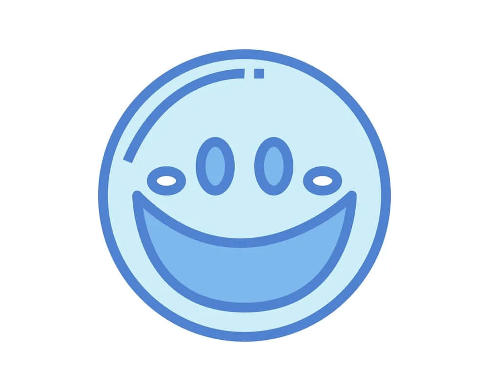 Blue Smiley Face, smiley face, blue, SD Desktop Wallpaper