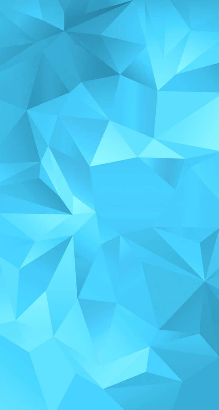 blue phone, abstract wallpaper, shifting blue polygonal facets, HD Phone Wallpaper