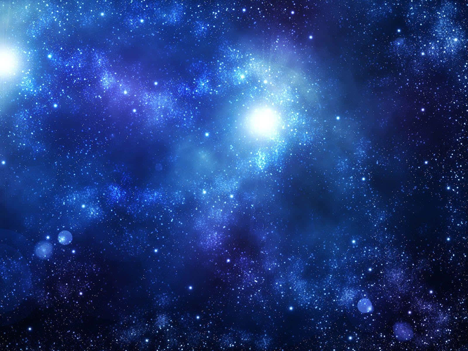 Starry Nebula Backdrop, glowing blue stars, swirling nebulae, HD Desktop Wallpaper
