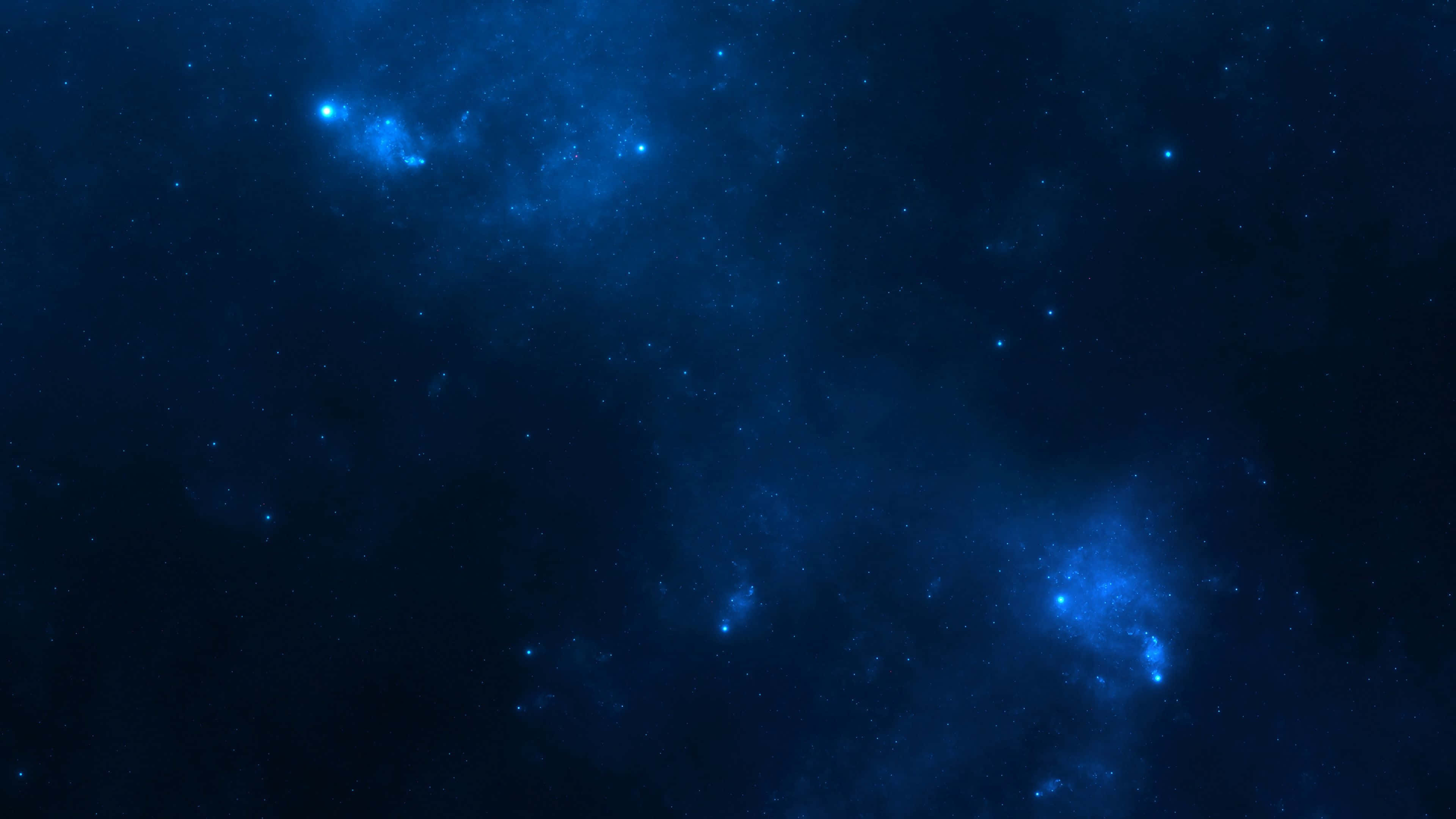 mystical blue nebula, deep blue cosmic expanse, glowing nebulae, 4K Desktop Wallpaper