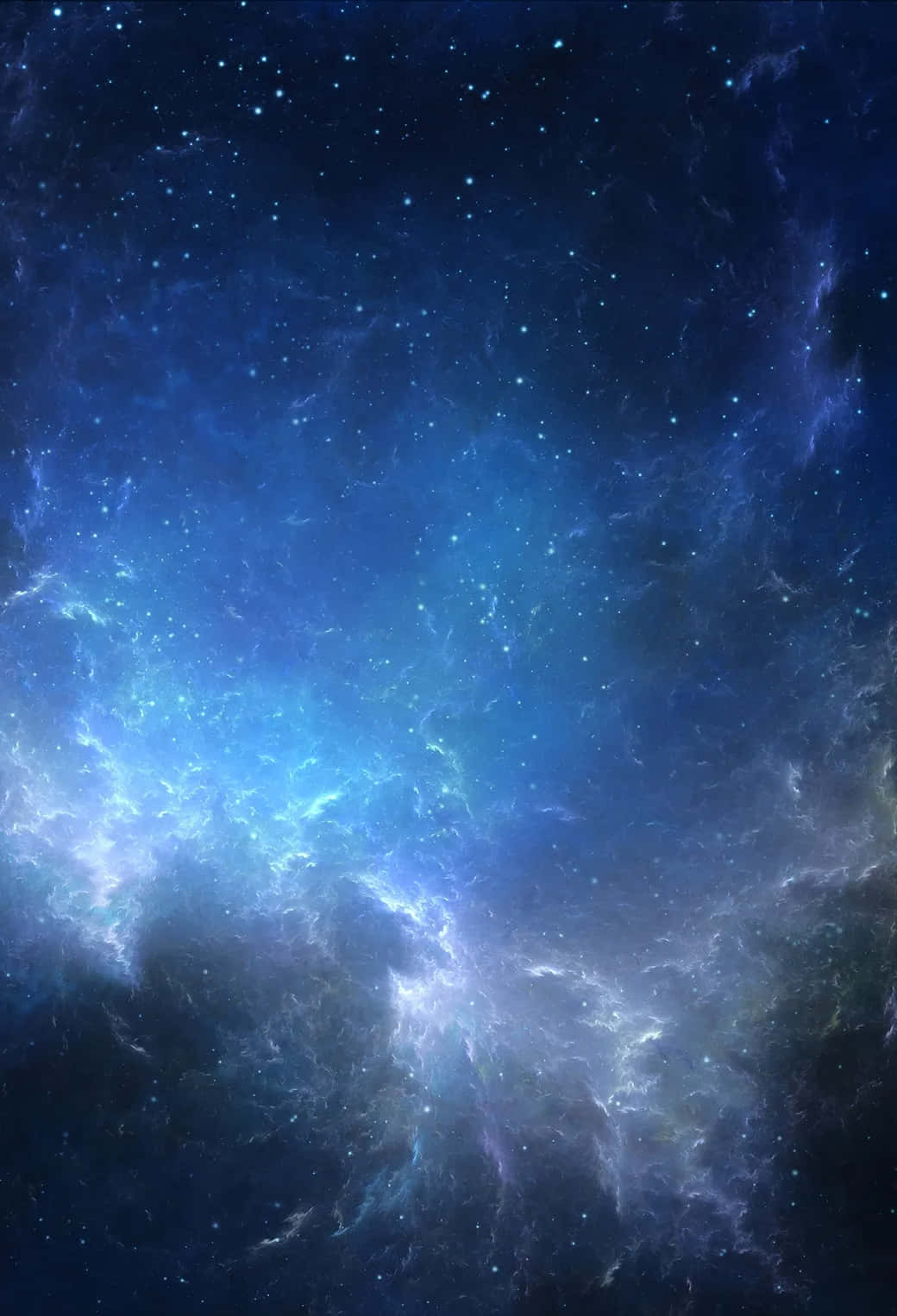Stellar Nebula, blue space, swirling blue and purple nebulae, HD Phone Wallpaper