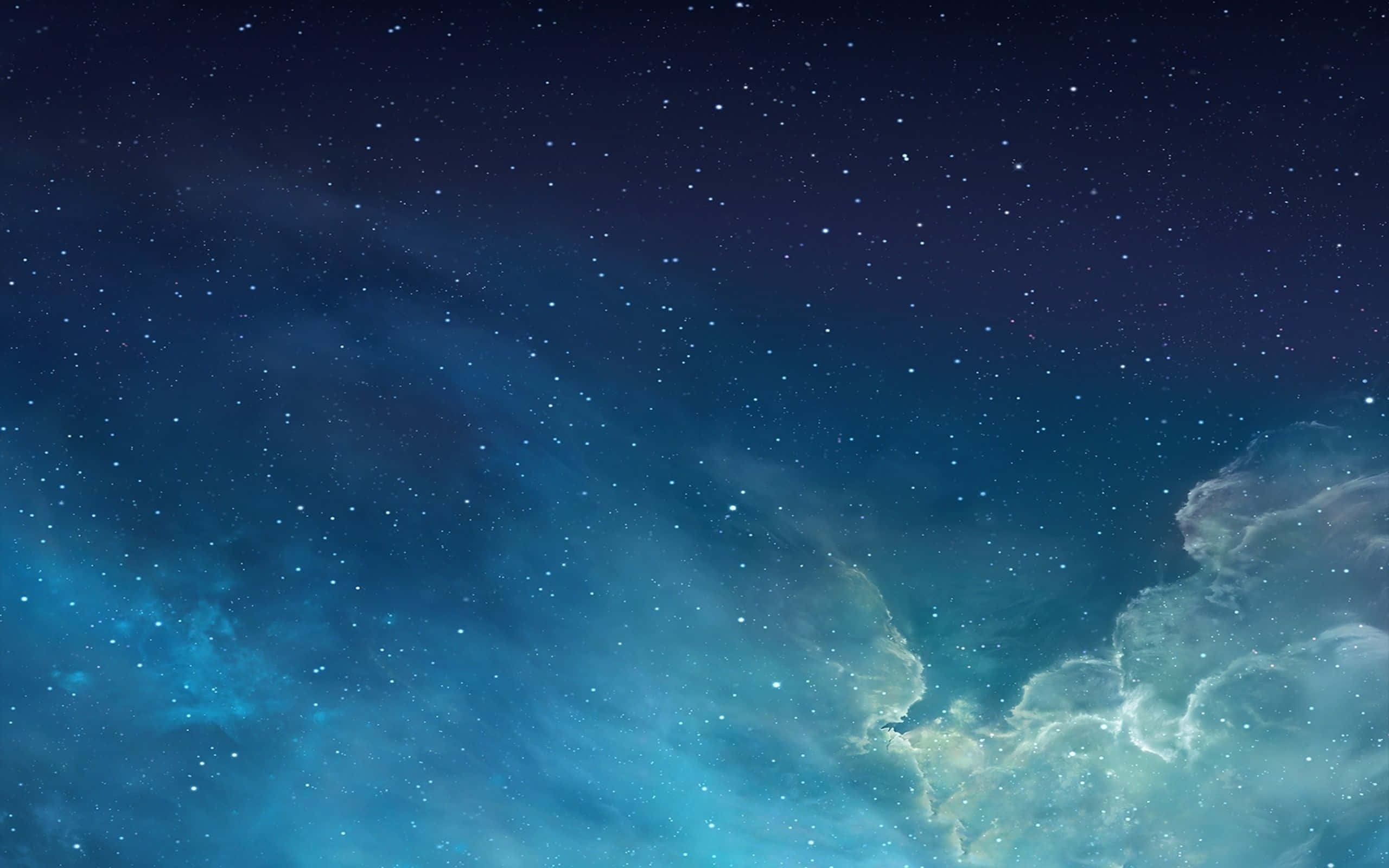 starry nebula sky, deep blue nebulae, glowing stars, 2K Desktop Wallpaper