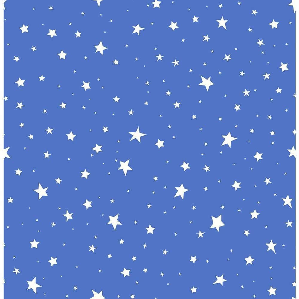 Blue Stars, blue background, scattered white stars, SD Desktop Wallpaper