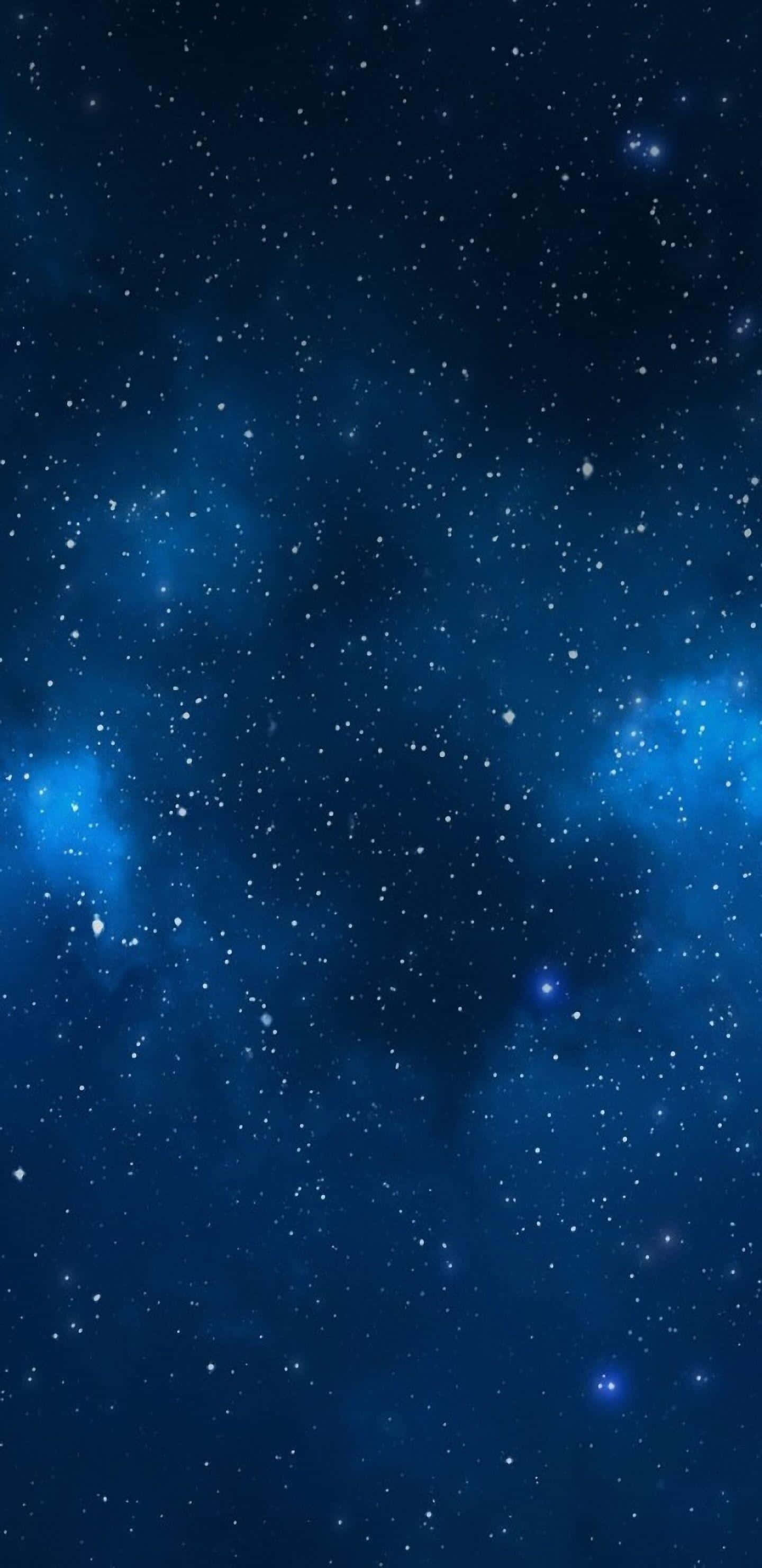 Blue Stars, deep blue cosmic expanse, twinkling stars, 2K Phone Wallpaper