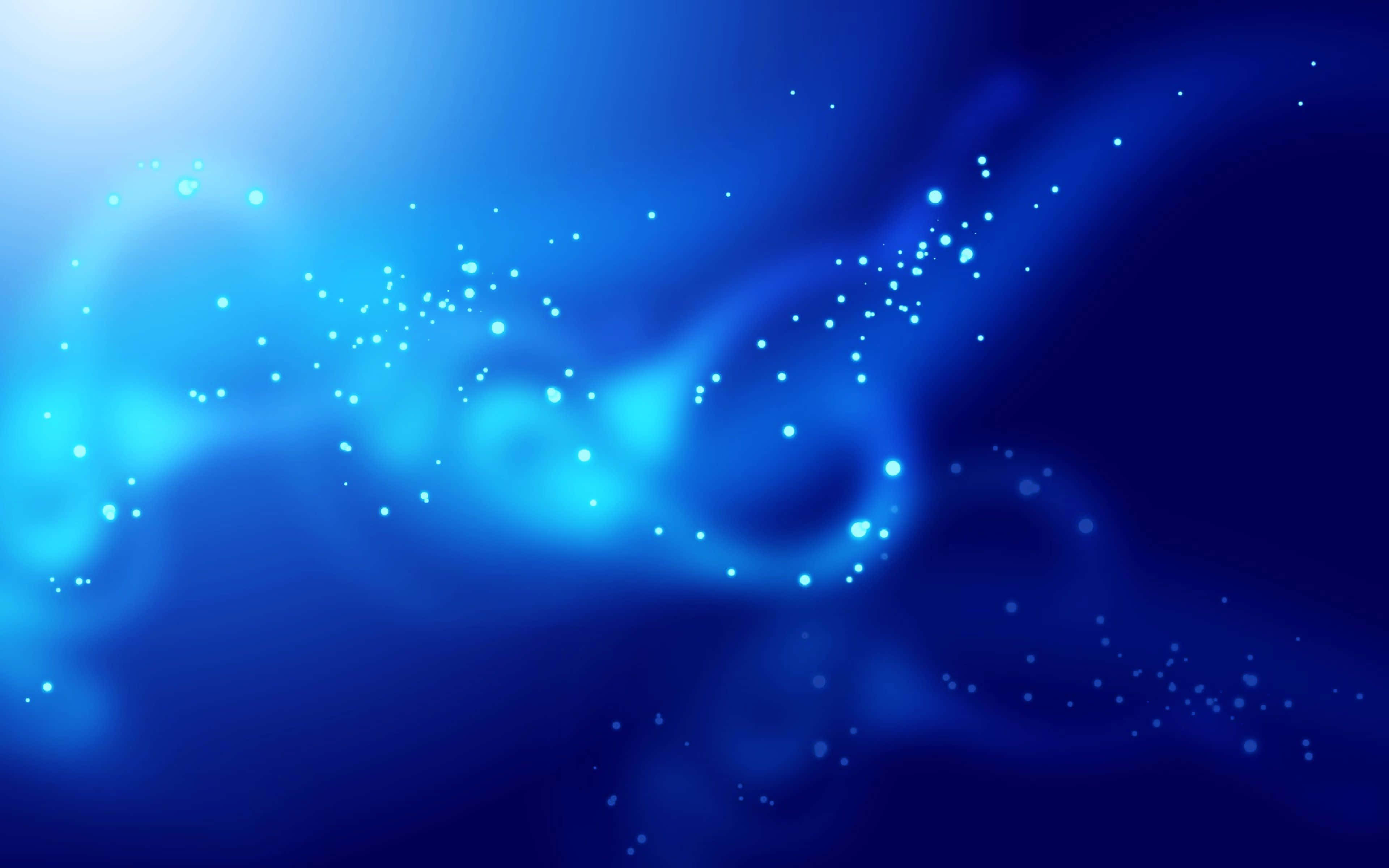 Blue Stars, luminous blue, glowing particles, 4K Desktop Wallpaper