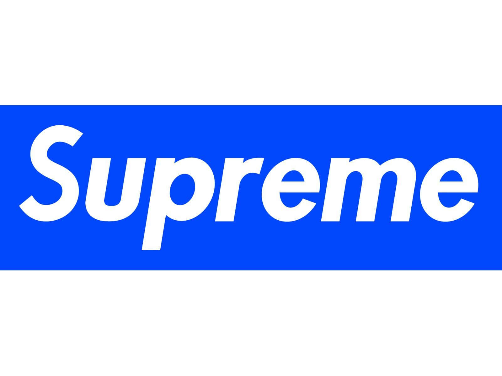 Supreme, blue, white, HD Desktop Wallpaper