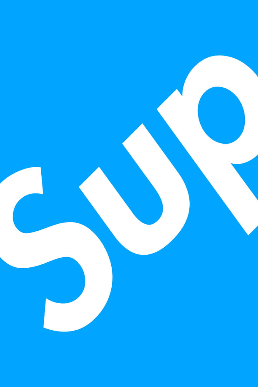 Blue Supreme 850 x 1275, electric blue, white 'Sup' text, SD Phone Wallpaper